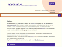 Tablet Screenshot of doofblind.nl